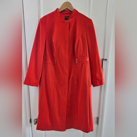 Jackets & Blazers - John Meyer collection women red coat jacket size 16W